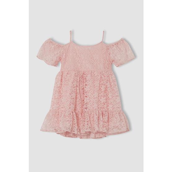 DeFacto U0073A621SM Pembe Kız Çocuk Elbise