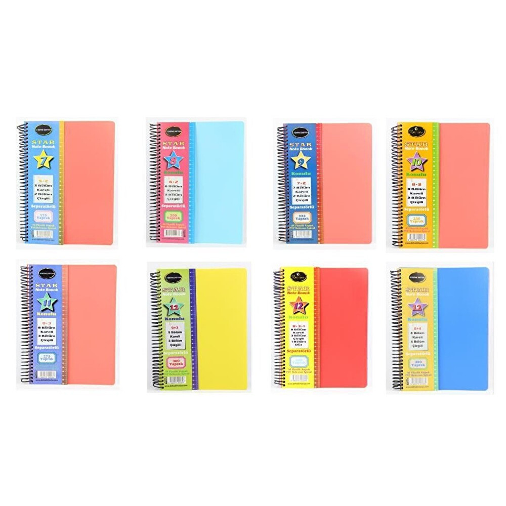 Defne A4 Ayraçlı Defter - 6 K+2 Çizgili 200 Yaprak Defter & Kağıt Ürünleri Fiyatı