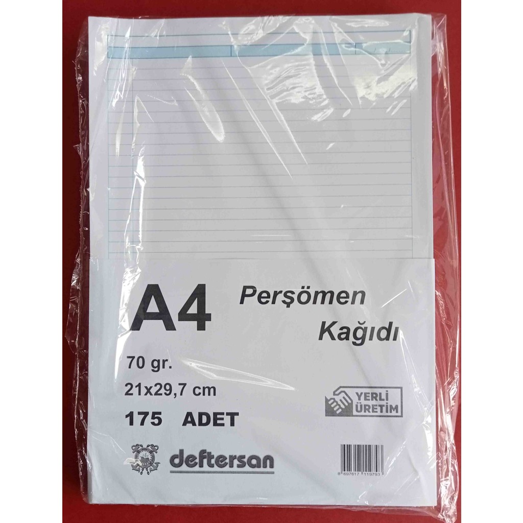 Deftersan A4 Çizgili Kağıt 175 ' Li 70 Gram Defter & Kağıt Ürünleri Fiyatı
