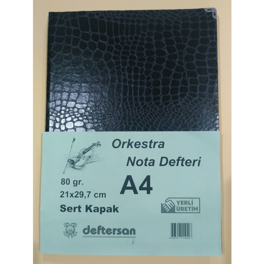 Deftersan A4 Orkestra Müzik Nota Defteri Ciltli 60 Yaprak Defter Fiyatı