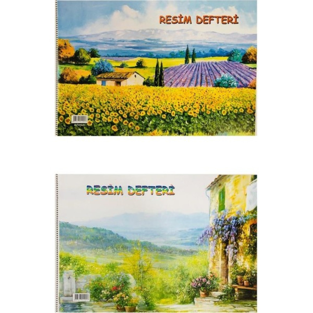 Deftersan Sipiralli Resim Defteri Kk 15 Yaprak 35 x 50 cm 2'li Resim Defteri Fiyatı