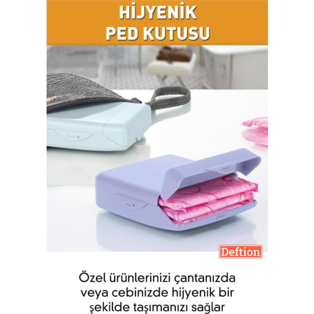 Deftion Hjyenik Ped Saklama Taşıma Kutusu Çanta Cep Için - 1 Adet Oto Boyaları Fiyatı