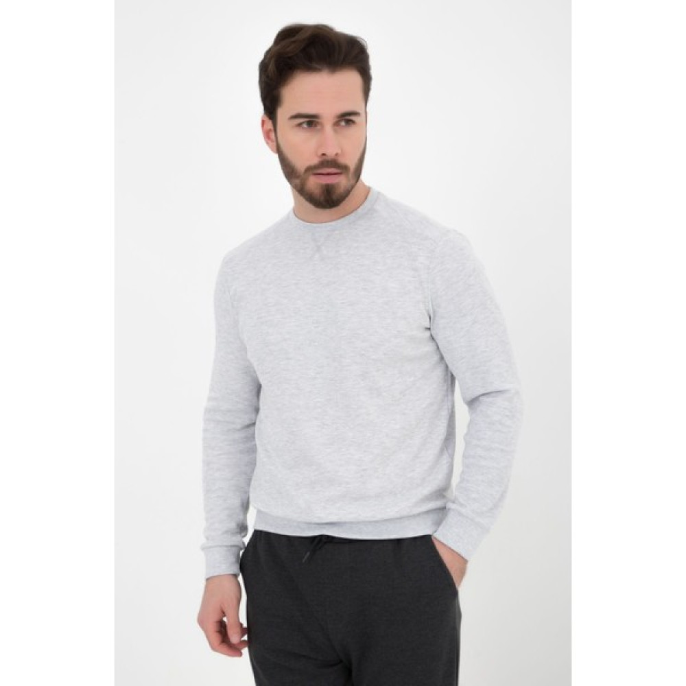 defy's Erkek Basic Sweatshirt Kar Melanj Erkek Sweatshirt Fiyatı