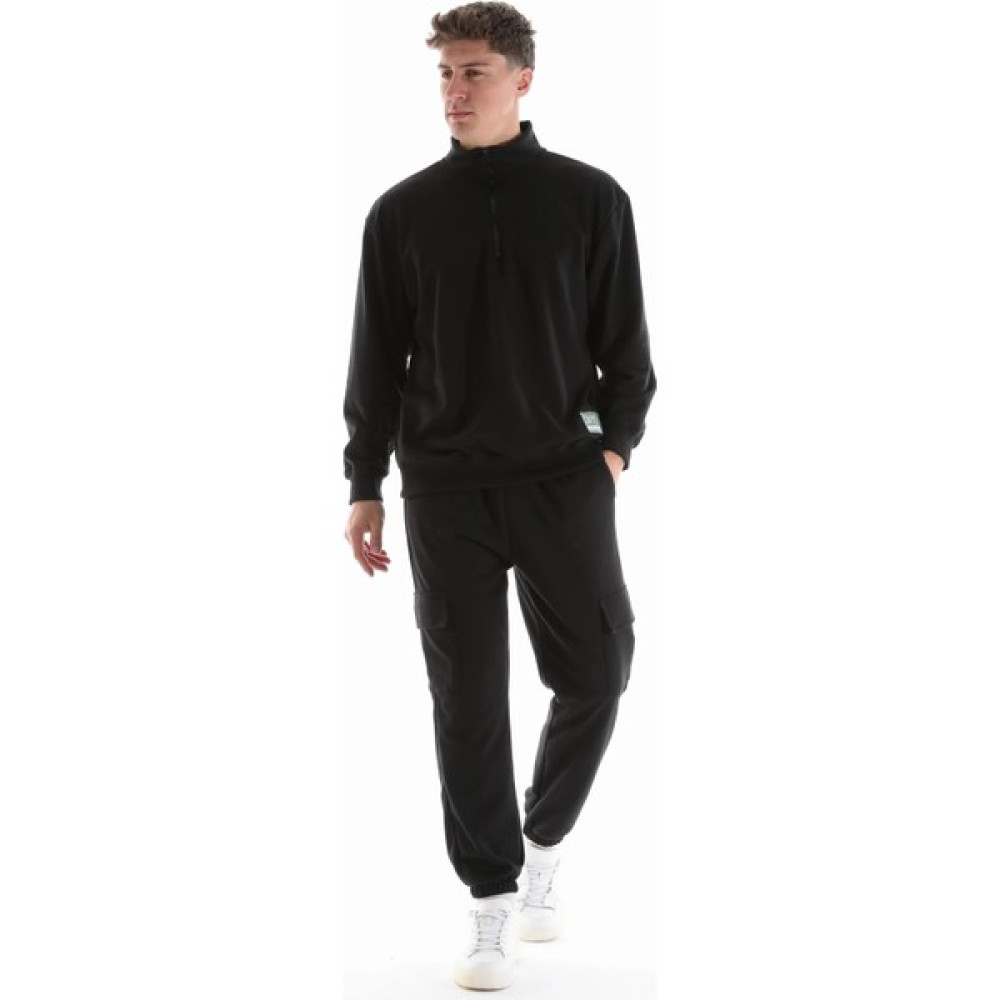 Defy's Erkek Dik Yaka Sweat Siyah Erkek Sweatshirt Fiyatı