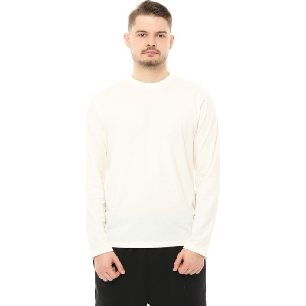 Defy's Erkek Uzun Kollu Bisiklet Yaka Tişört Ekru Erkek T-shirt Fiyatı