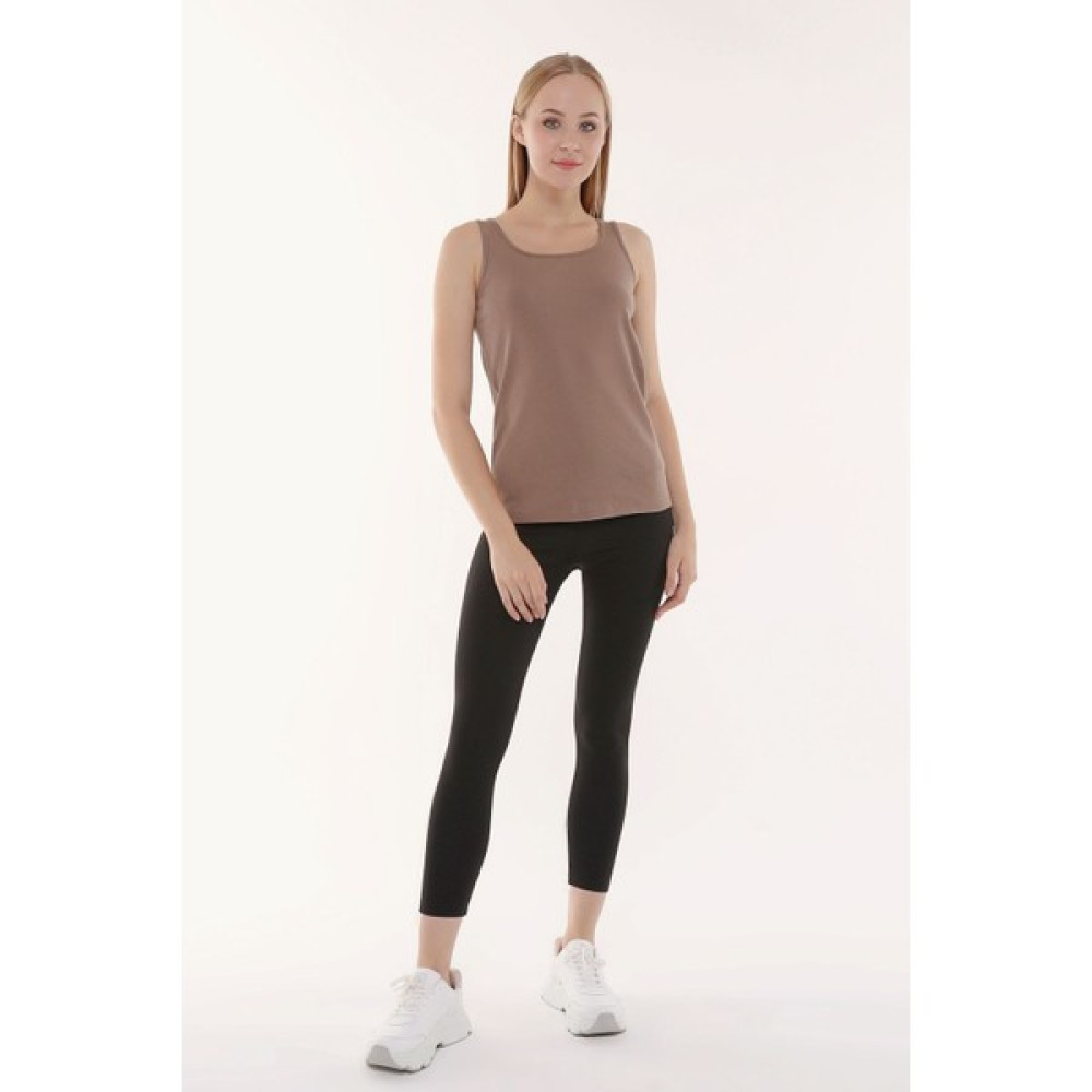 Defy's Kadın Geniş Askılı Tişört Kahverengi Bayan T-shirt Fiyatı