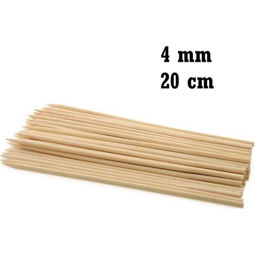 Değerli Hobi Ahşap Bambu Çubuk 20 cm 4 mm 80 Adet Maket Fiyatı