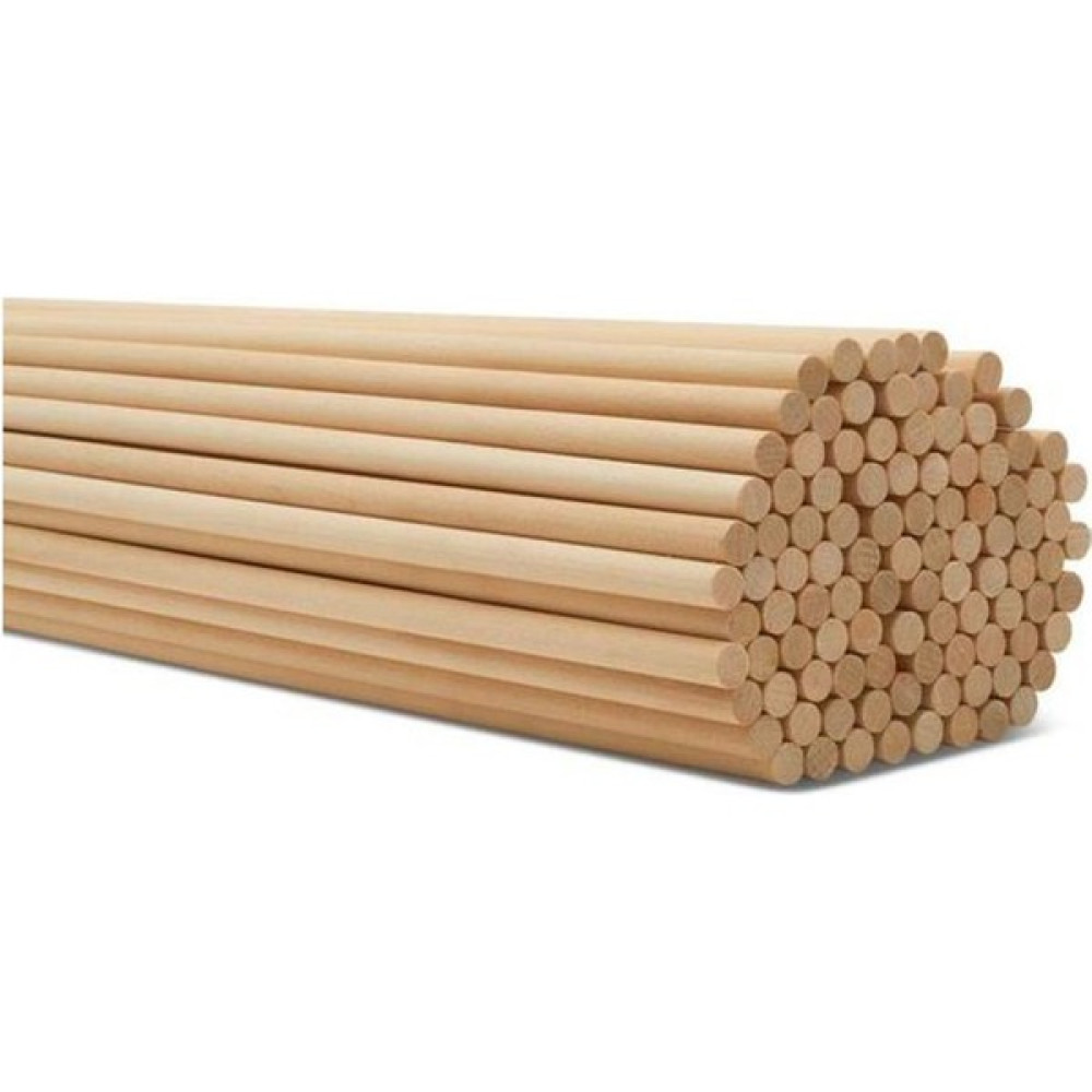 Değerli Hobi Bambu Yuvarlak Ahşap Maket Çubukları 35 cm 100 Adet 5 mm Maket Fiyatı