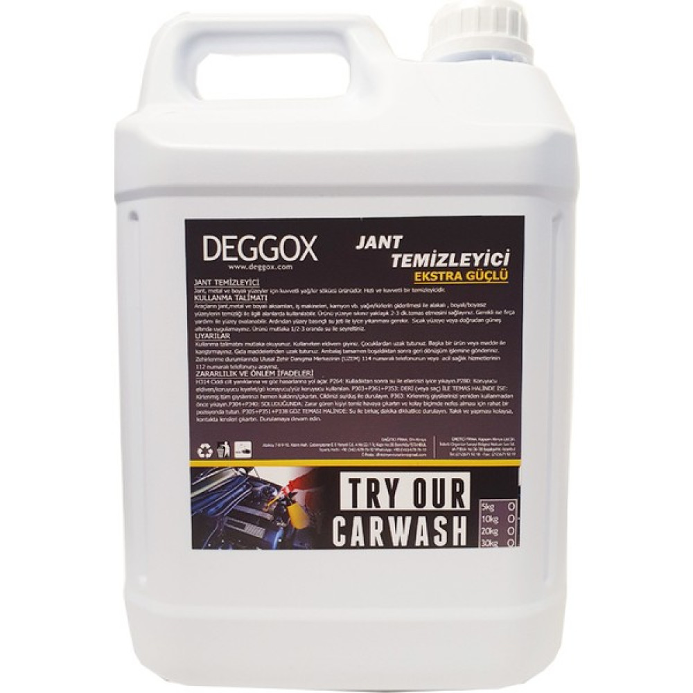 Deggox Jant Temizleyici Alkali Konsantre 5 lt Jantlar & Jant Aksesuarları Fiyatı