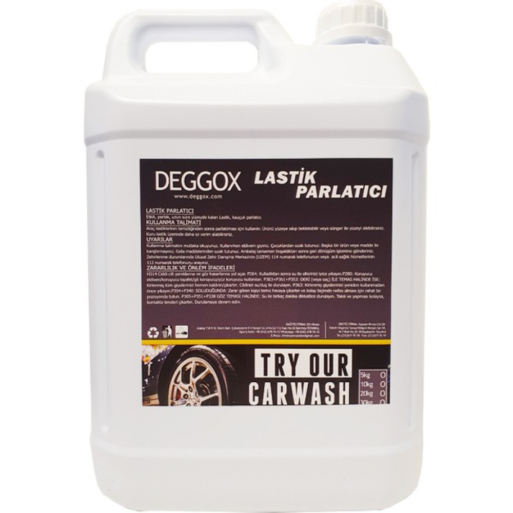 Deggox Lastik Parlatıcı 5 lt Lastikler Fiyatı