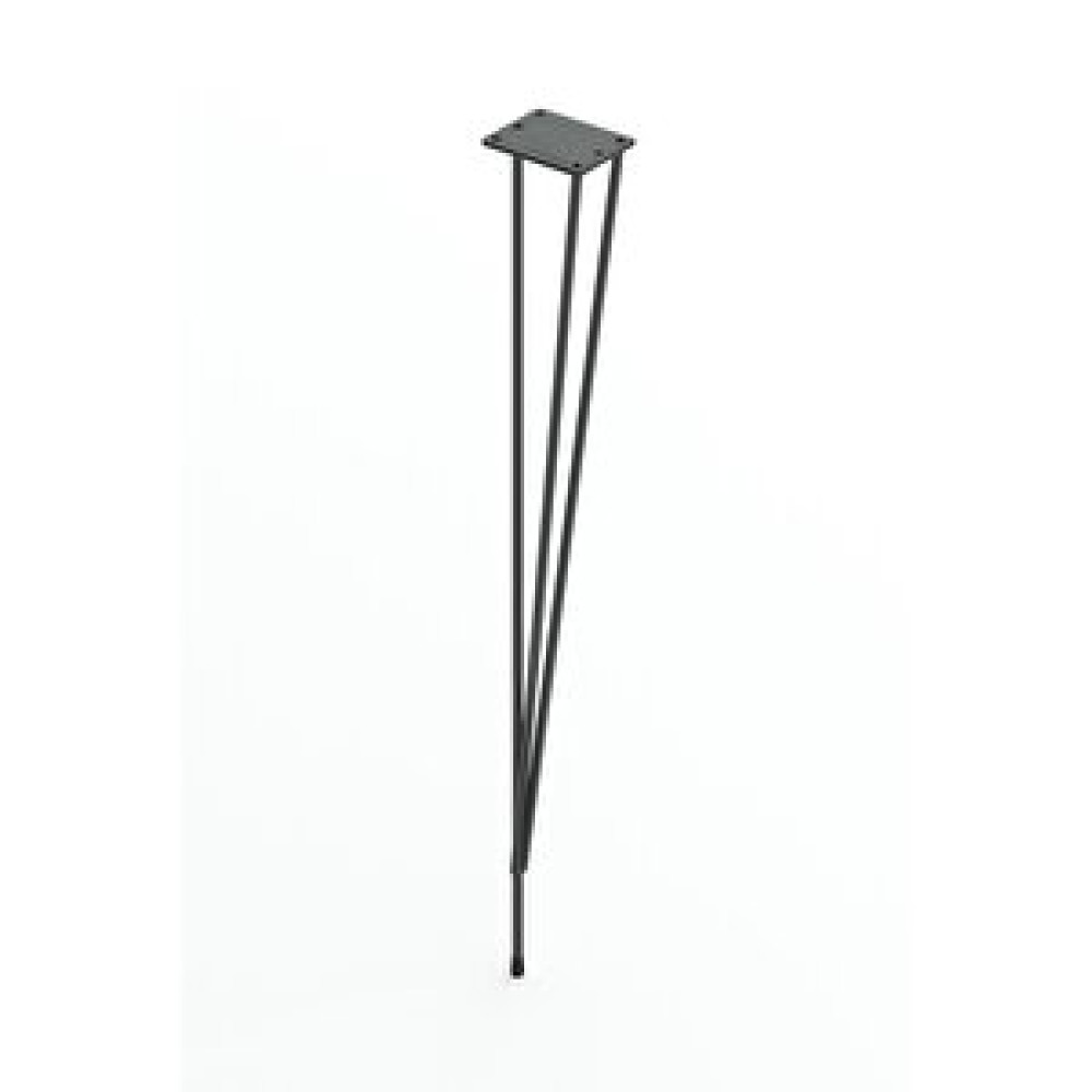Dehalimited Firkete Siyah 6mm Metal Tel Masa Ayak (1 Adet),47cm Komodin Zigon Sehpa Ayağı Zigon Sehpa Fiyatı