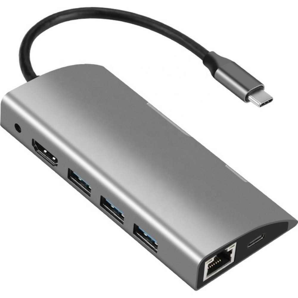 Dehalimited TW9A 9 Giriş 1 Arada Yüksek Hızlı Aktarım Esnek Tasarım HDMI 4K Usb3.0 Type-C Hub Çevirici Bilgisayar Çevirici ve Adaptörü Fiyatı