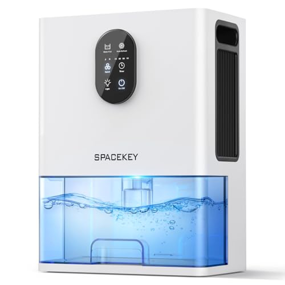 Dehumidifier, 106 OZ Water Tank (1000 sq.ft) Dehumidifiers for Home, Quiet Dehumidifier for Bathroom Bedroom Basement RV with Timer Setting, Auto Shut Off, 7 Colors LED Light, Sleep Modes, White Air Purifiers - Humidifiers Fiyatı