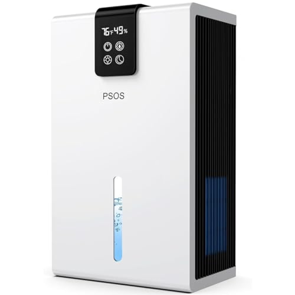 Dehumidifier, 120 OZ Water Tank (1000 sq.ft) Dehumidifiers for Home, Quiet Dehumidifier for Basement Bathroom Bedroom RV with Digital Display, Auto Shut Off, Sleep Modes, White Air Purifiers - Humidifiers Fiyatı