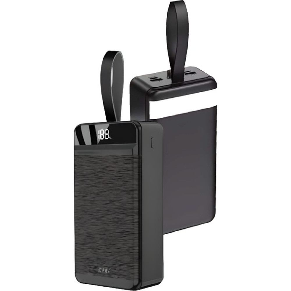 Deilmi 50000mAh Powerbank Fenerli 22.5W Hızlı Şarj LCD Gösterge Lightning Type-C Micro Giriş Çıkış Pd-50 - Siyah Taşınabilir Şarj Cihazı - Powerbank Fiyatı