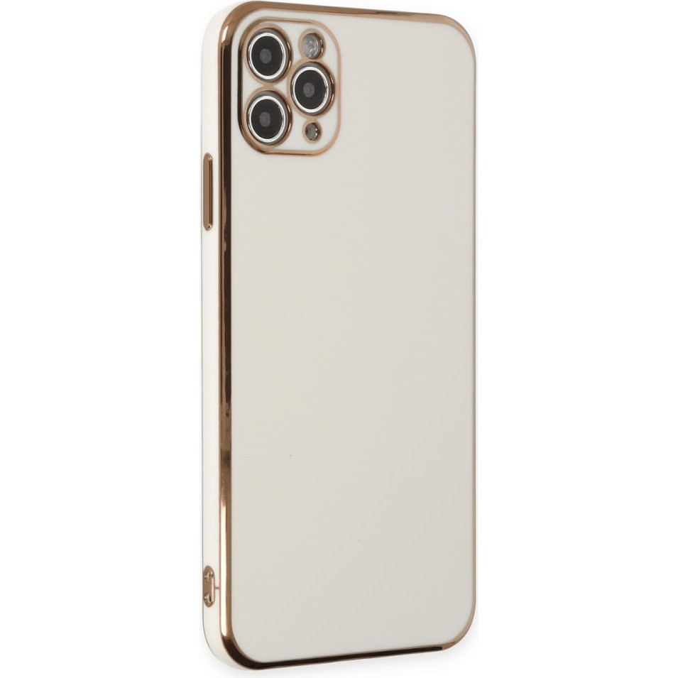DEİLMİ iPhone 11 Pro Max Kılıf Luxury Seri Kamera Korumalı Silikon Kapak - Beyaz Cep Telefonu Kılıfı Fiyatı