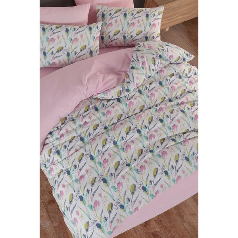 Dejavu Teks Çiftkişilik Nevresim - Açık Pembe - 200 x 220 cm Nevresim Takımı Fiyatı