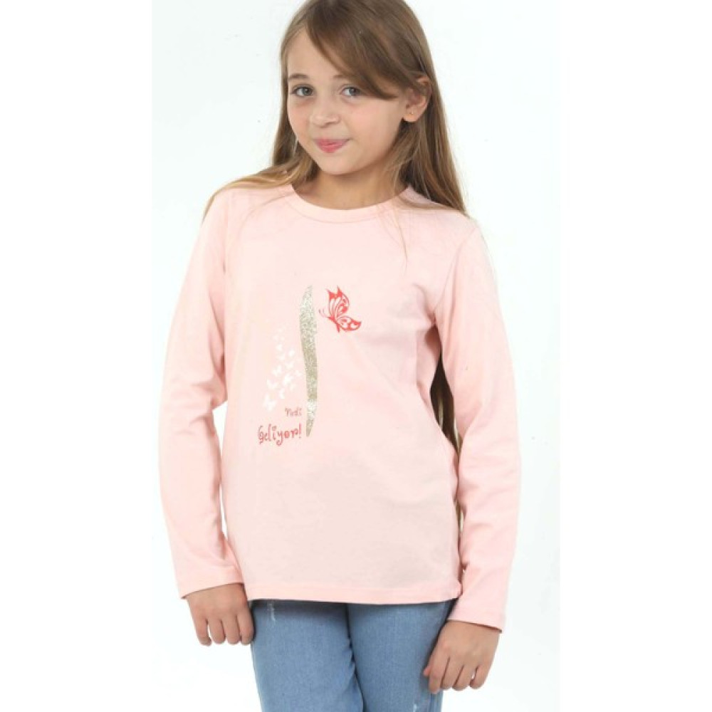 Dekim Moda Kız Çocuk Uzun Kollu Tişörtıslami Elif Nesli Baskılı Kız Çocuk T-shirt Fiyatı