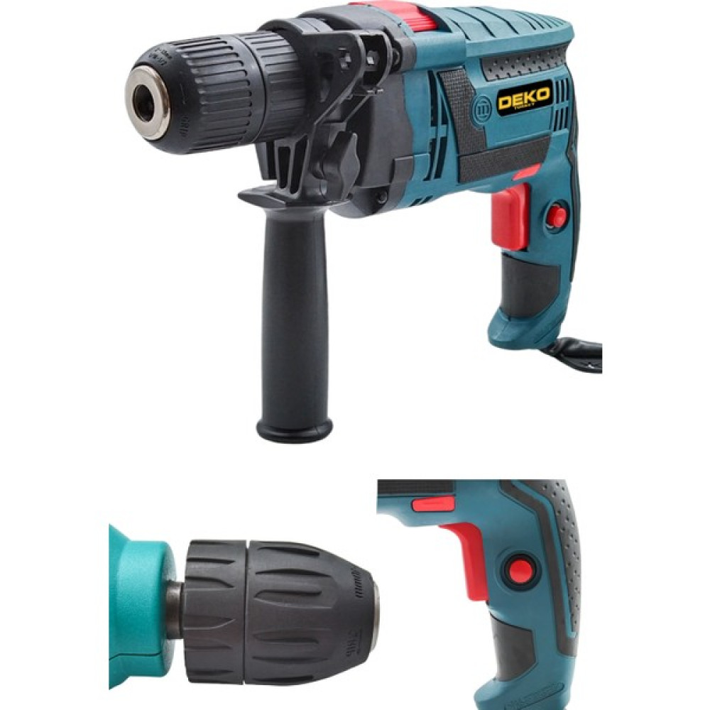 Deko 1500W Profesyonel Yüksek Torklu Elektrikli Darbeli Vidalama Delme Matkabı +7 Uç Matkaplar Fiyatı