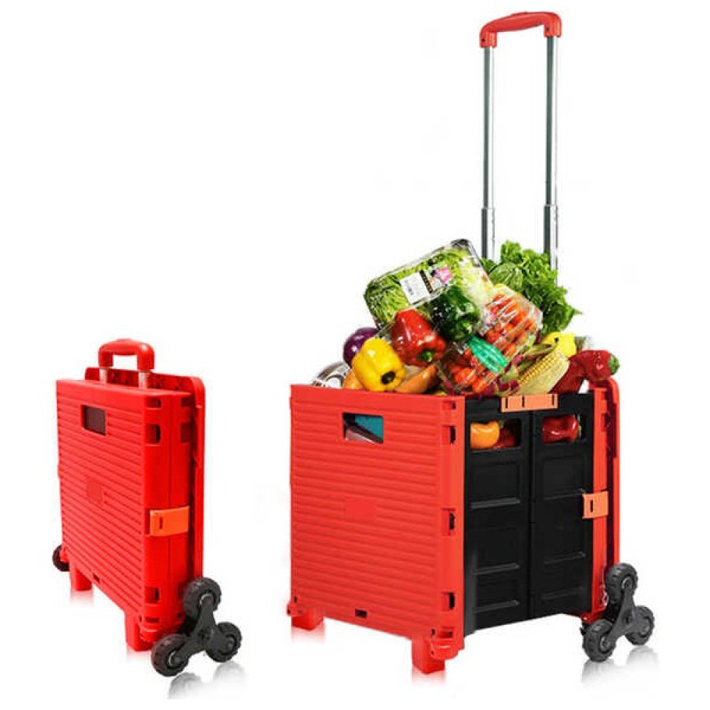 Deko 6 Tekerlekli Merdiven Çıkabilen Katlanır Portatif Koli Yük Paket Taşıma El Pazar Arabası 100KG Elektrikli El Aletleri Fiyatı