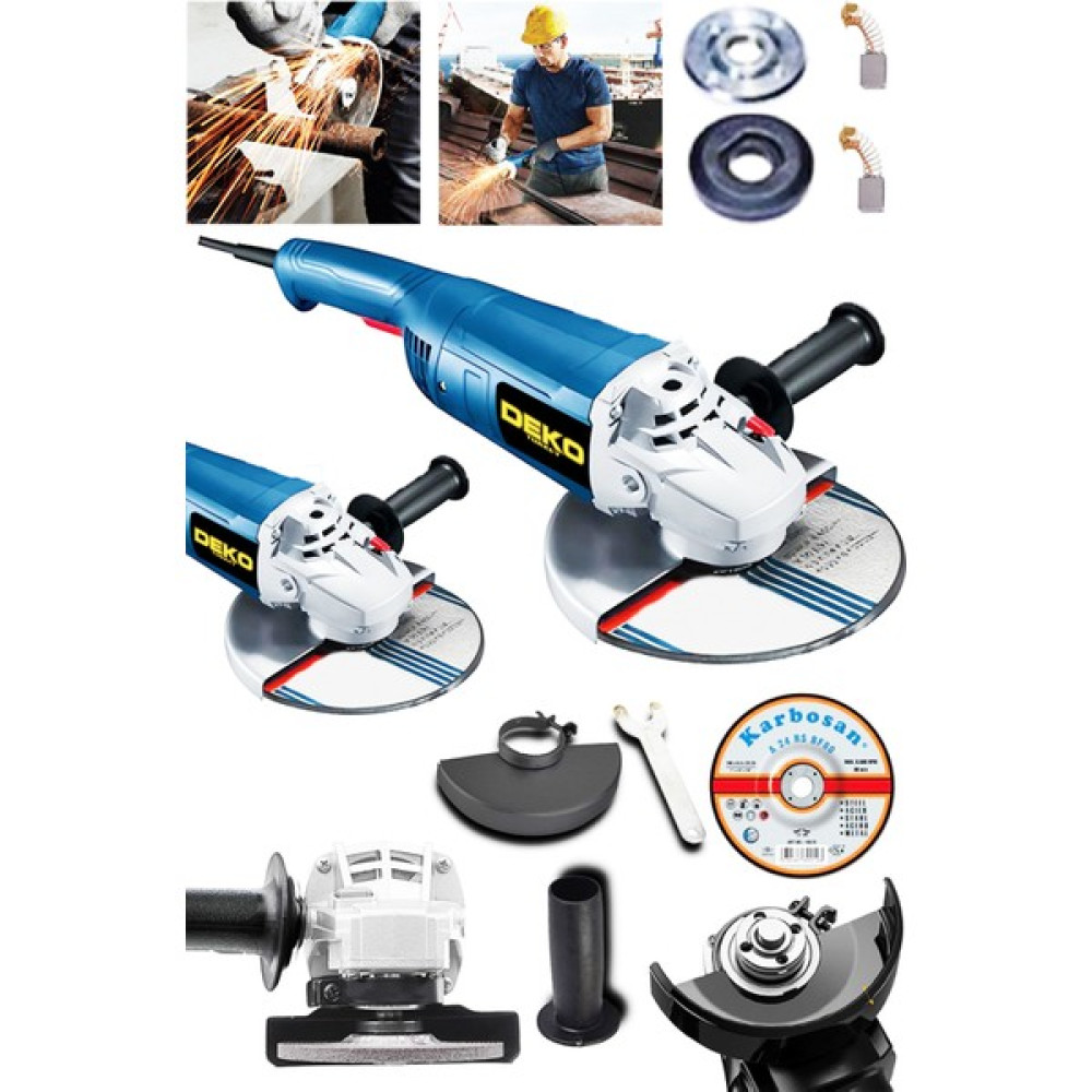 Deko DKT180AG 2400 W 180 mm Büyük Boy Taşlama Makinesi Metal Kesme Spiral Jet Taşı + 180MM Taş Hediyeli Elektrikli El Aletleri Fiyatı