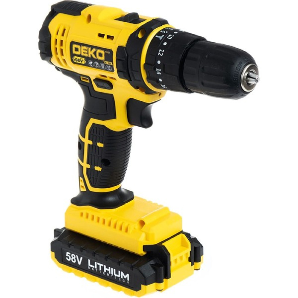 Deko Germany Hybrid Motor 58V Panasonic Çift Akü Darbeli Şarjlı Matkap Seti + 30 Parça Usta Seti Elektrikli El Aletleri Fiyatı