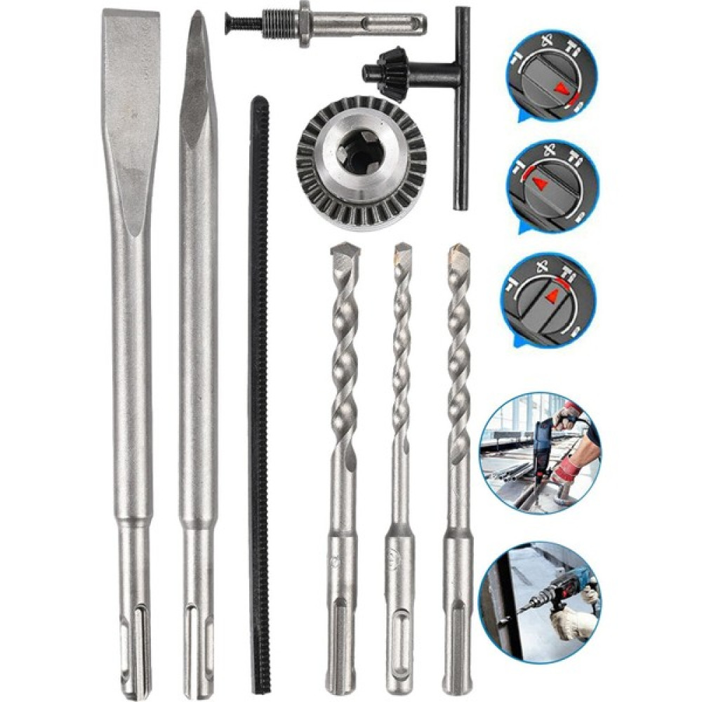 Deko Metal Dişli Şanzıman Kırıcı Delici Darbeli Matkap 2-26MM Hiltı 5.5 J 4500W + Mandren Kırıcı Deliciler & Kırıcılar Fiyatı