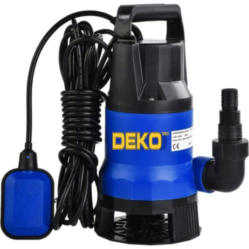 Deko Turkey QSB550 550W Plastik Gövdeli Kirli ve Temiz Su Dalgıç Pompa Seti Şamandıralı Otomatik Paket DKT-550D ECD-DKT-550D Su Motoru Fiyatı