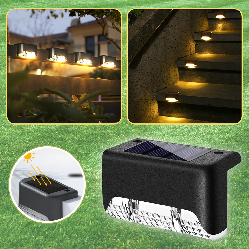 Dekohop Köşebent Solar Güneş Enerjili LED Lamba ile Merdiven, Veranda ve Bahçenizde Dekoratif Aydınlatma - Sarı Işık Diğer Fiyatı