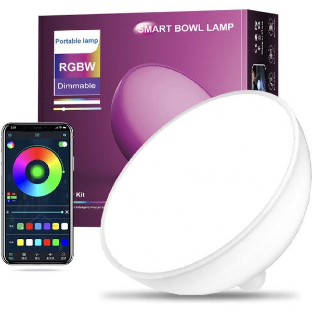 Dekohop Taşınabilir Akıllı LED Masa ve Ambiyans Lambası Telefon Kontrollü, Şarj Edilebilir LED Rgbw Lamba - Renkli Led Aydınlatmalar Fiyatı