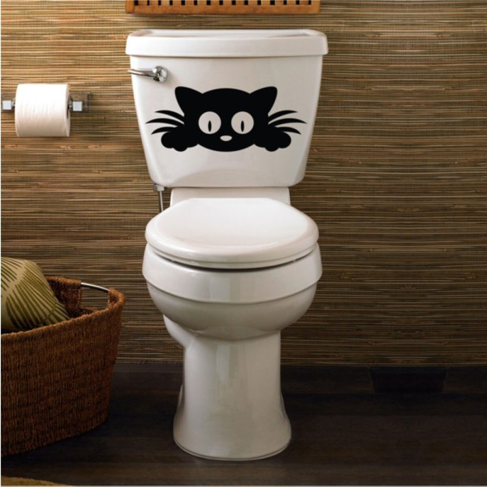 Dekolive Kedi Figür Klozet Sticker Duvar Stickerı Fiyatı