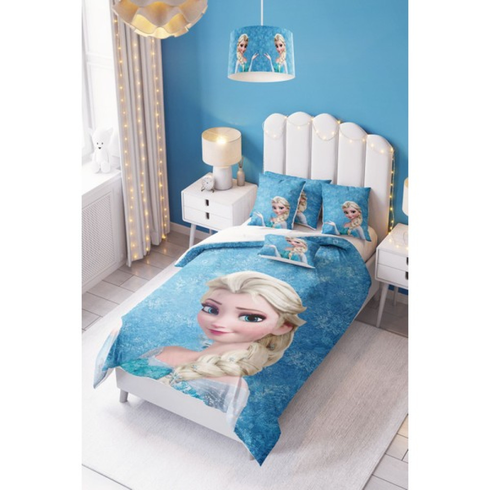Dekomingo Açık Mavi Elsa Bebek ve Çocuk Nevresim Takımı ( Çarşaflı ) - Renkli - 160 x 220 cm Nevresim Takımı Fiyatı