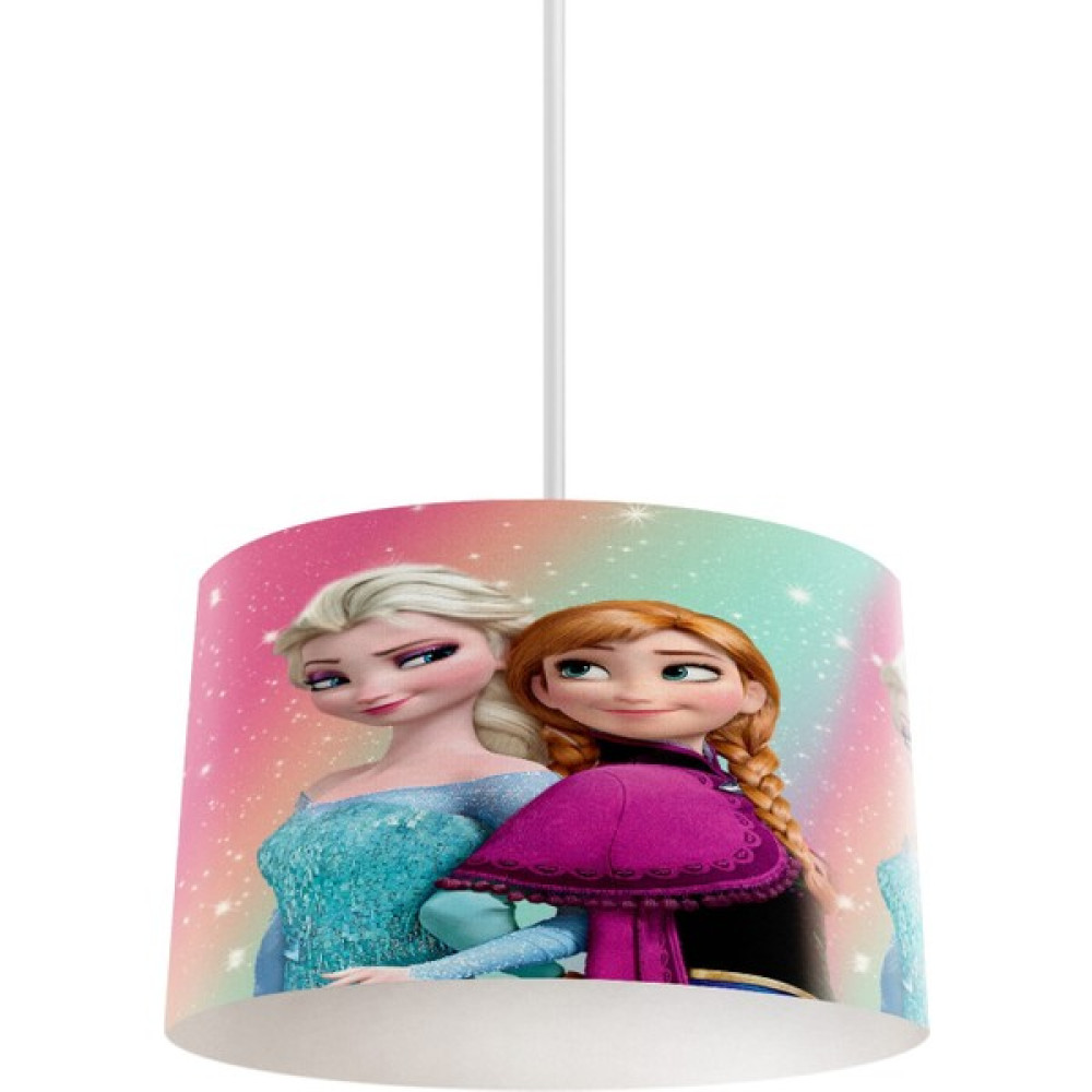 Dekomingo Gökkuşağı Elsa Anna Desenli Çocuk ve Bebek Odası Avize - 1'li - Renkli Avize Fiyatı