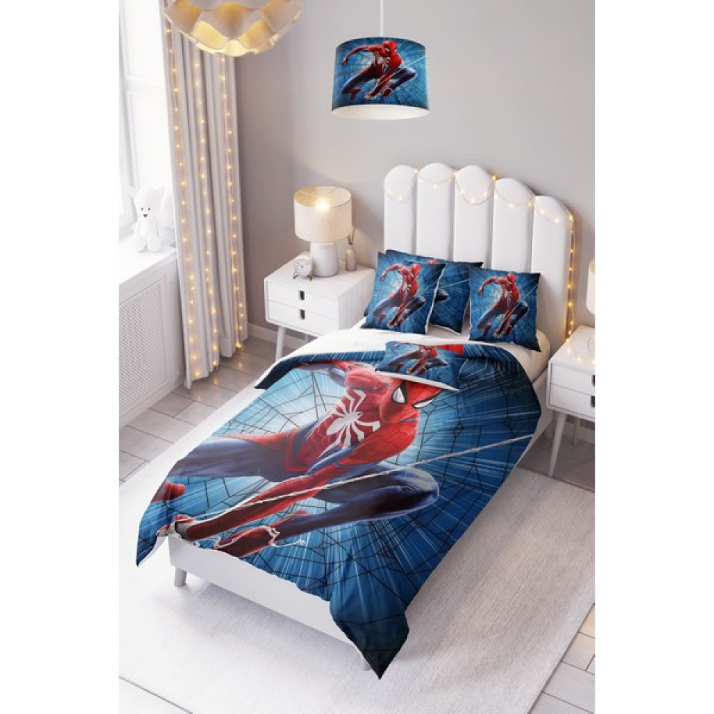 Dekomingo Örümcek Adam Ağ Bebek ve Çocuk Nevresim Takımı ( Çarşaflı ) - Renkli - 160 x 220 cm Nevresim Takımı Fiyatı