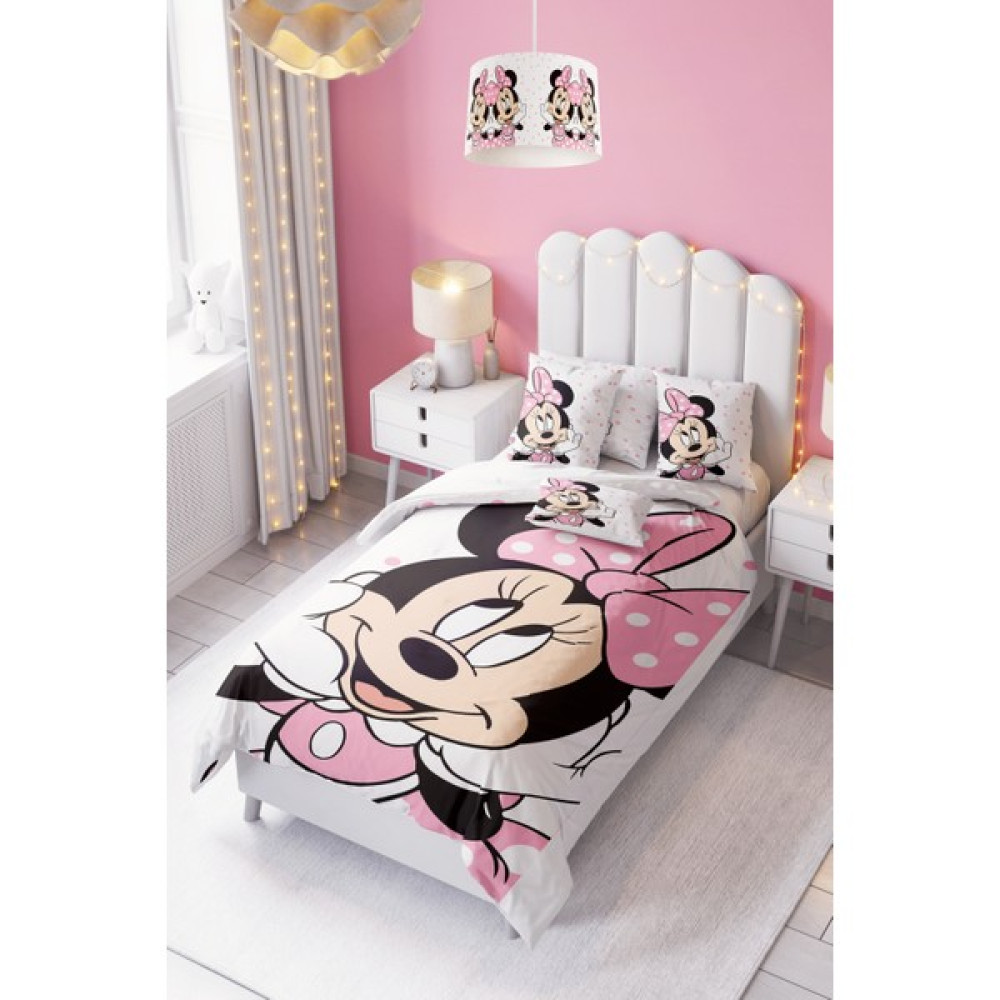 Dekomingo Pembe Mini Desenli Bebek ve Çocuk Nevresim Takımı ( Çarşaflı ) - Renkli - 160 x 220 cm Nevresim Takımı Fiyatı