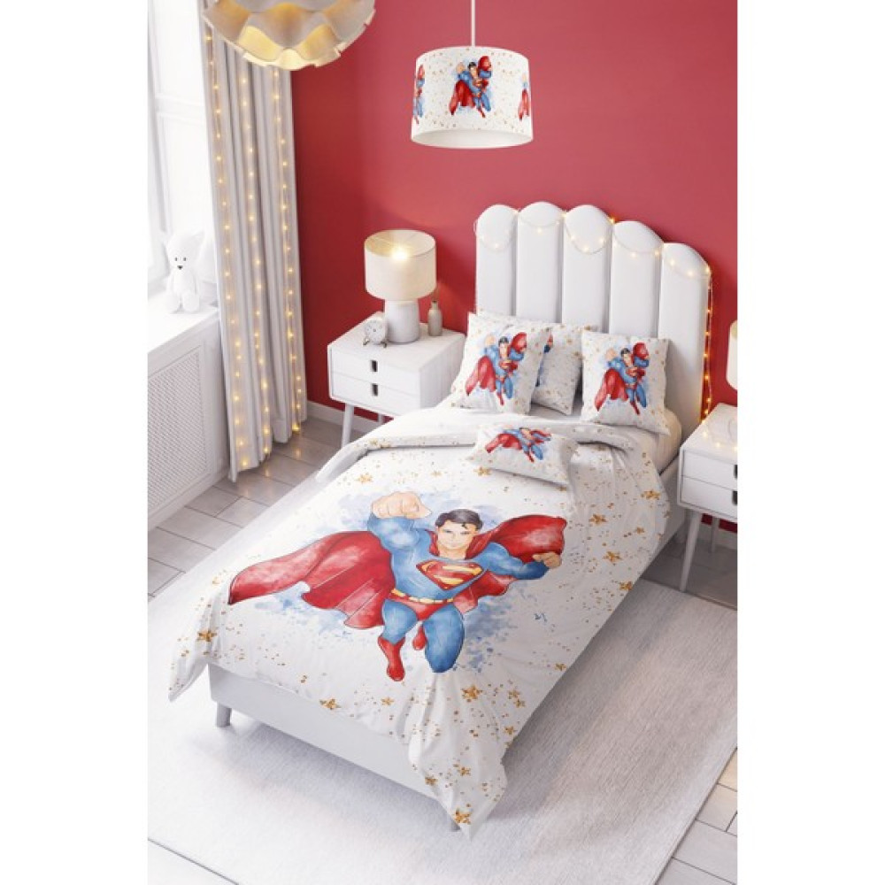 Dekomingo Süpermen Bebek ve Çocuk Odası Nevresim Takımı ( Çarşaflı ) - Renkli - 160 x 220 cm Nevresim Takımı Fiyatı