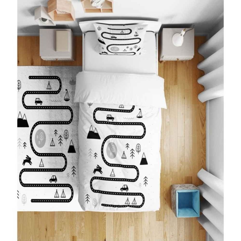 Dekomingo Trafik Çocuk Çocuk Yatak Örtüsü ( Nevresim Değil ) - 140 x 220 cm - Renkli Yatak Örtüsü Fiyatı
