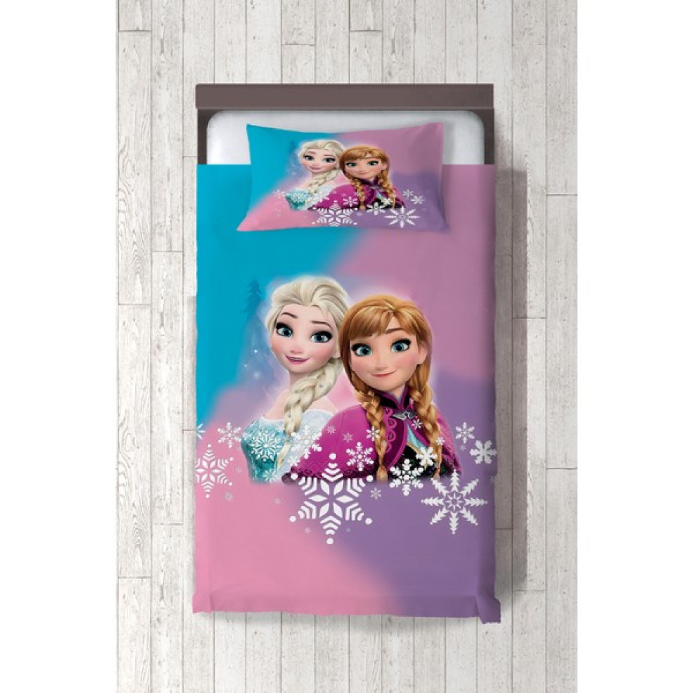 Dekomingo Üç Renkli Gökkuşağı Elsa ve Anna Bebek ve Çocuk Odası Yatak Örtüsü ( Nevresim Değil ) - 140 x 220 cm Yatak Örtüsü Fiyatı
