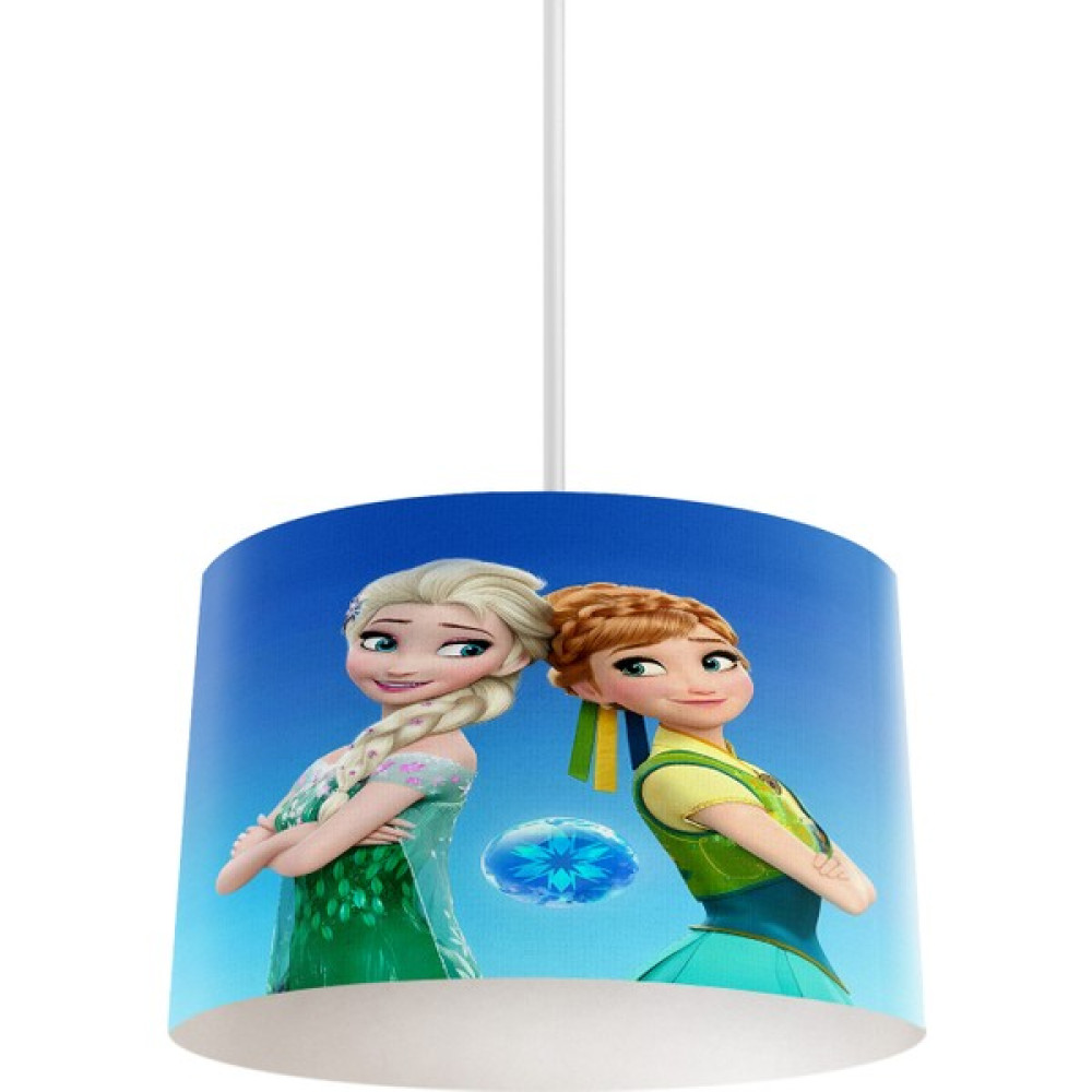 Dekomingo Yeşil Kıyafetli Elsa ve Anna Çocuk ve Bebek Odası Avize - 1'li - Renkli Avize Fiyatı