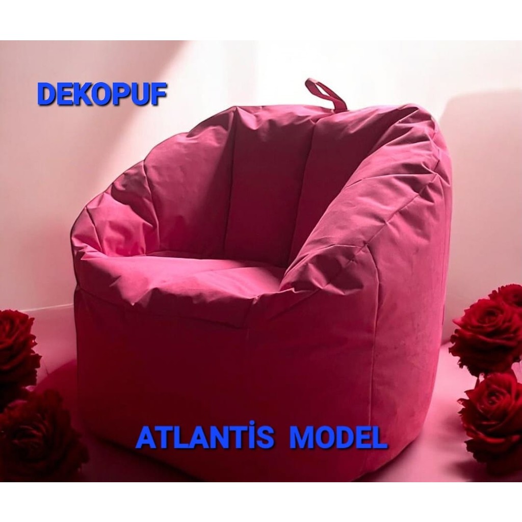 Dekopuf Atlantis Lüx Armut Koltuk - Kırmızı Koltuk Fiyatı