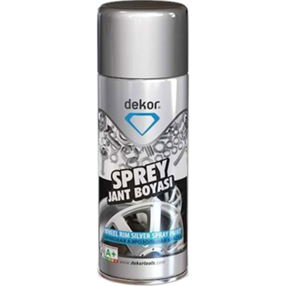 Dekor Akrilik Sprey Jant Boyası Gümüş 400 ml - Kırmızı Boya Malzemeleri Fiyatı