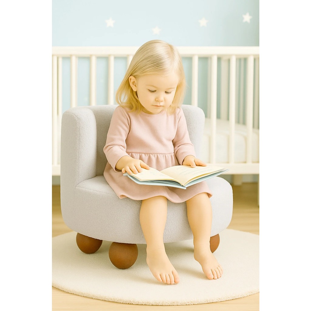 Dekor Mobilyacım Teddy Yumuşak Peluş Kumaş Rahat Çocuk Koltuğu Gri Rengi Kitap Okuma & Dinlenme Koltuğu Anne Bebek Oyuncak Fiyatı