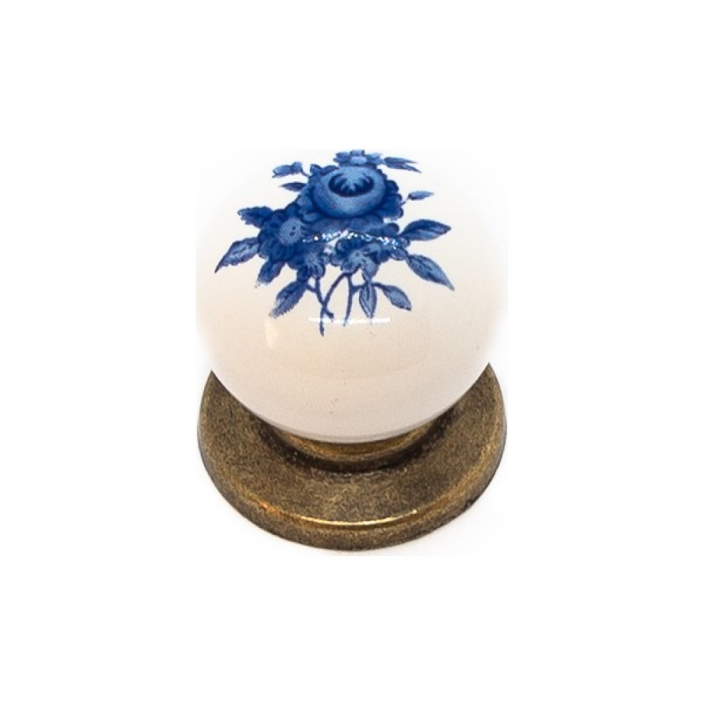 Dekoraks Porselen Kulp Mavi Desenli Tek Vidalı Çap 30 mm (3cm) Nalburiye & Hırdavat Fiyatı