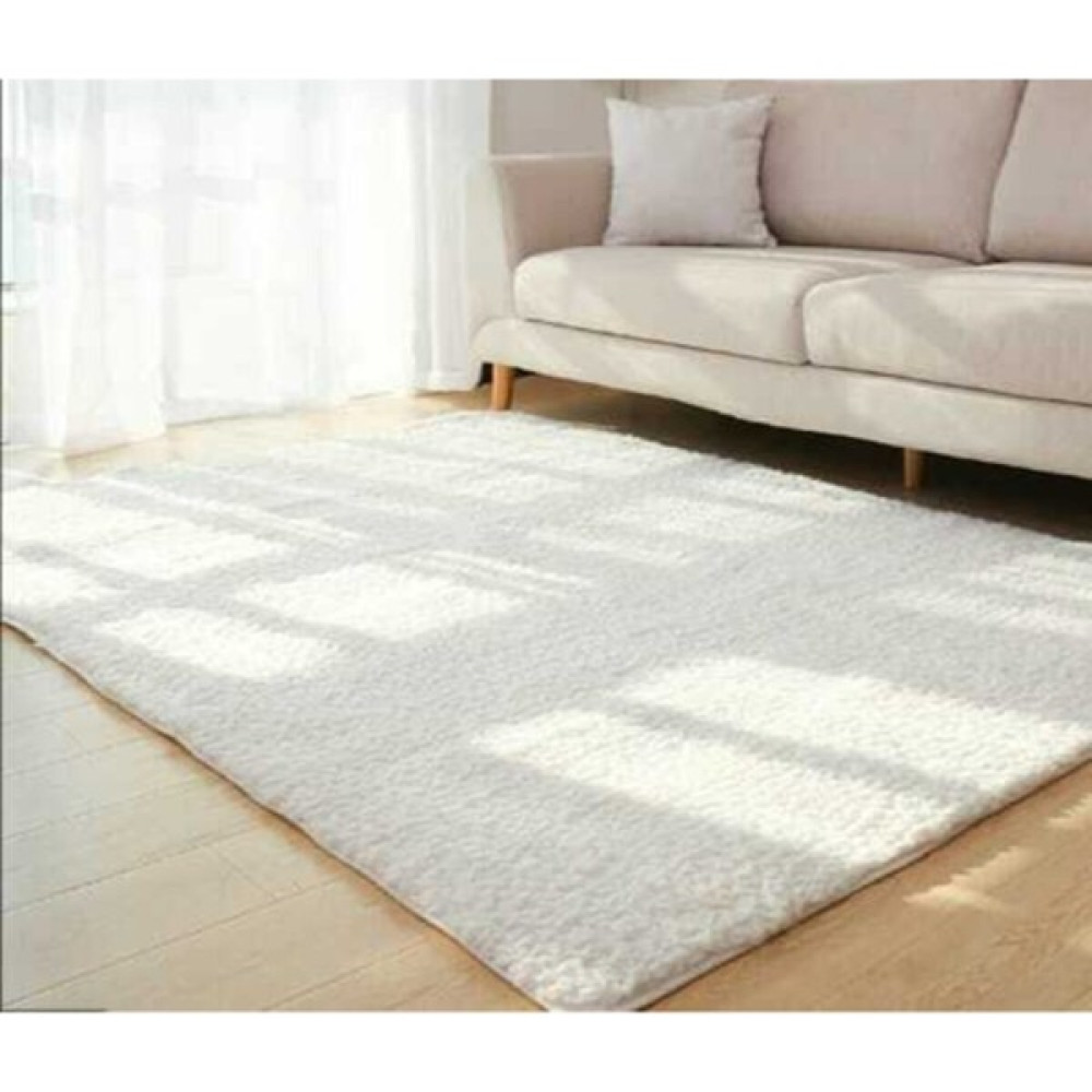 Dekoranya Sarar Post Peluş Beyaz Kaymaz Taban Halı - Yolluk Özel Ölçü Kesme - Renkli - 80 x 140 cm Salon Halısı Fiyatı