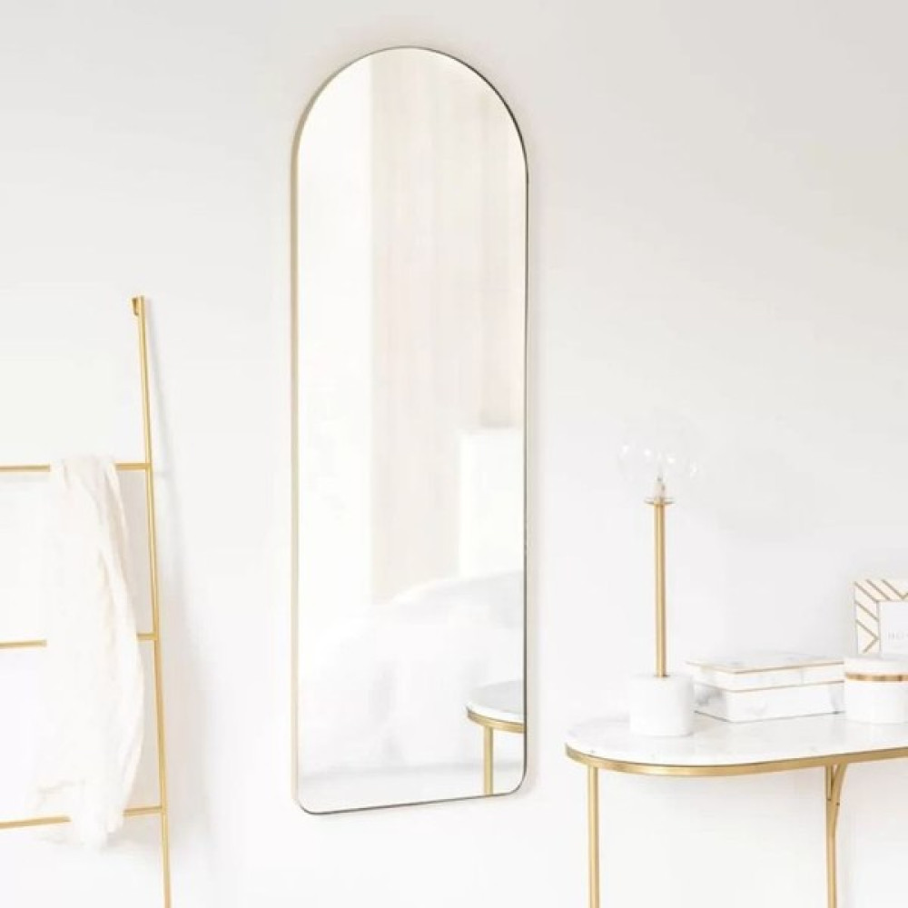 Dekoratif Ayna Mdf Oval Kesim Boy Ayna Duvar Aynası 165 x 45 cm - Gold Ayna Fiyatı