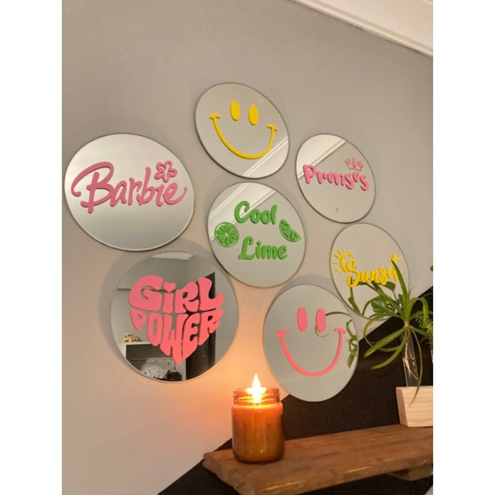Dekoratif Ayna Pinterest Aynası Duvar Aynası 1 Adet - Renkli Ayna Fiyatı