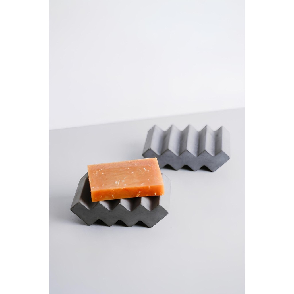 Dekoratif Beton Sabunluk | Dayanıklı, El Yapımı, Modern Tasarım Banyo Dekorasyon 1 Adet - Beton Gri - 3 x 7 x 10 cm SSD / Solid State Drive Fiyatı