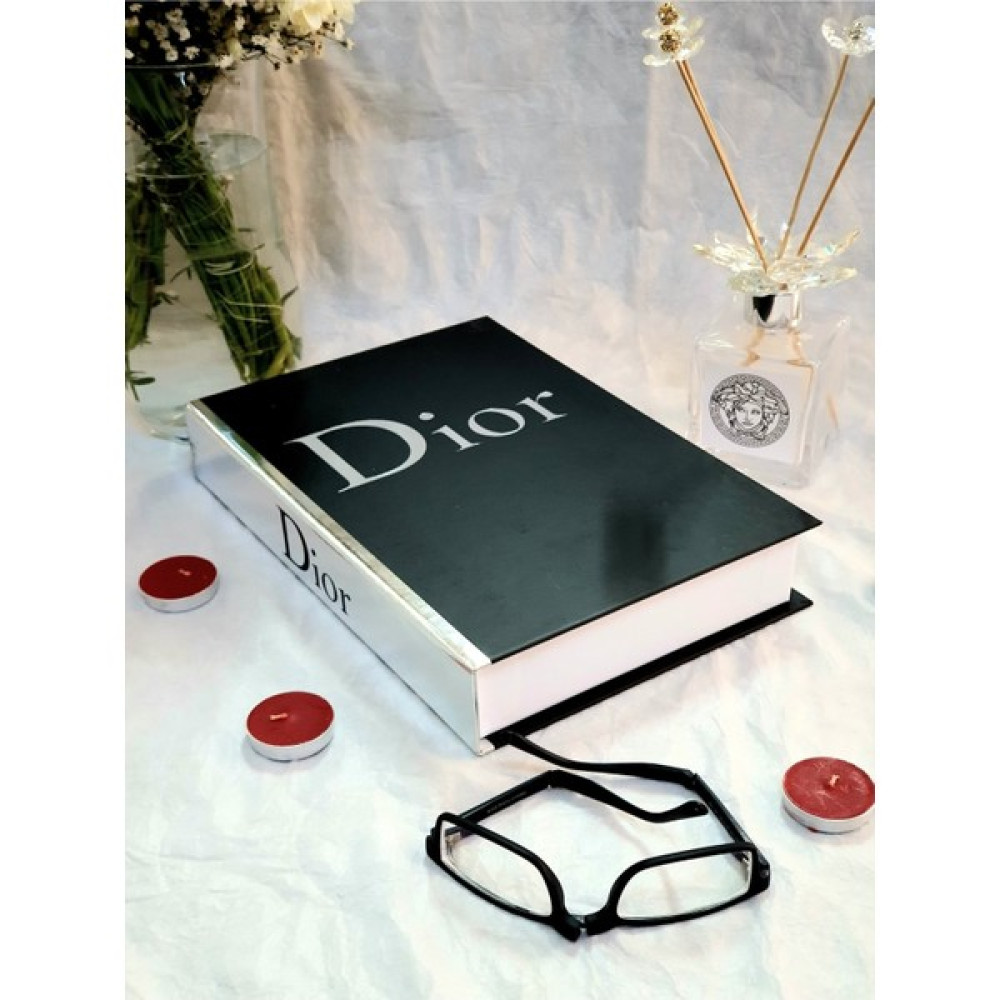 Dekoratif Kitap Kutu Siyah&gümüş Dior Kitap Kutusu - Siyah Eşya Saklama Kutusu Fiyatı