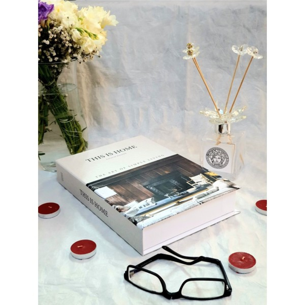 Dekoratif Kitap Kutu This Is Home Kahverengi Kitap Kutusu - Beyaz Eşya Saklama Kutusu Fiyatı