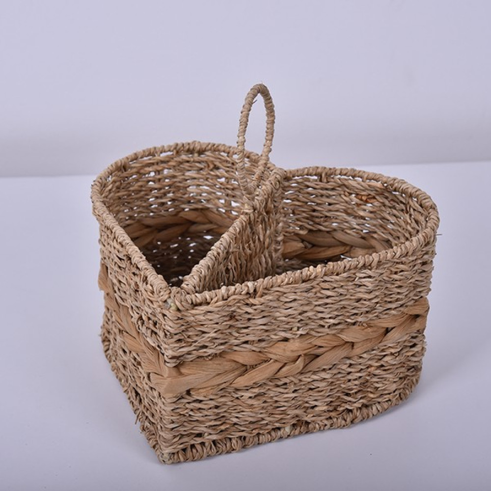 Dekoratif Rattan Hasır Kaşıklık , Mutfak Banyo Tezgah Üstü Kaşıklık, Masaüstü Kalemlik 23x15x20cm Pratik Mutfak Gereçleri Fiyatı